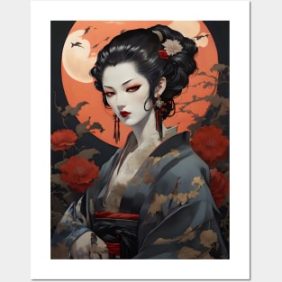 Japanese vampire girl art Posters and Art